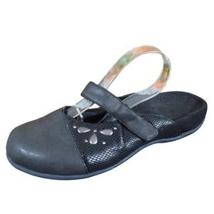 Vionic Kristin Womens Mule Clog 6 Comfort Orthopedic Black Synthetic